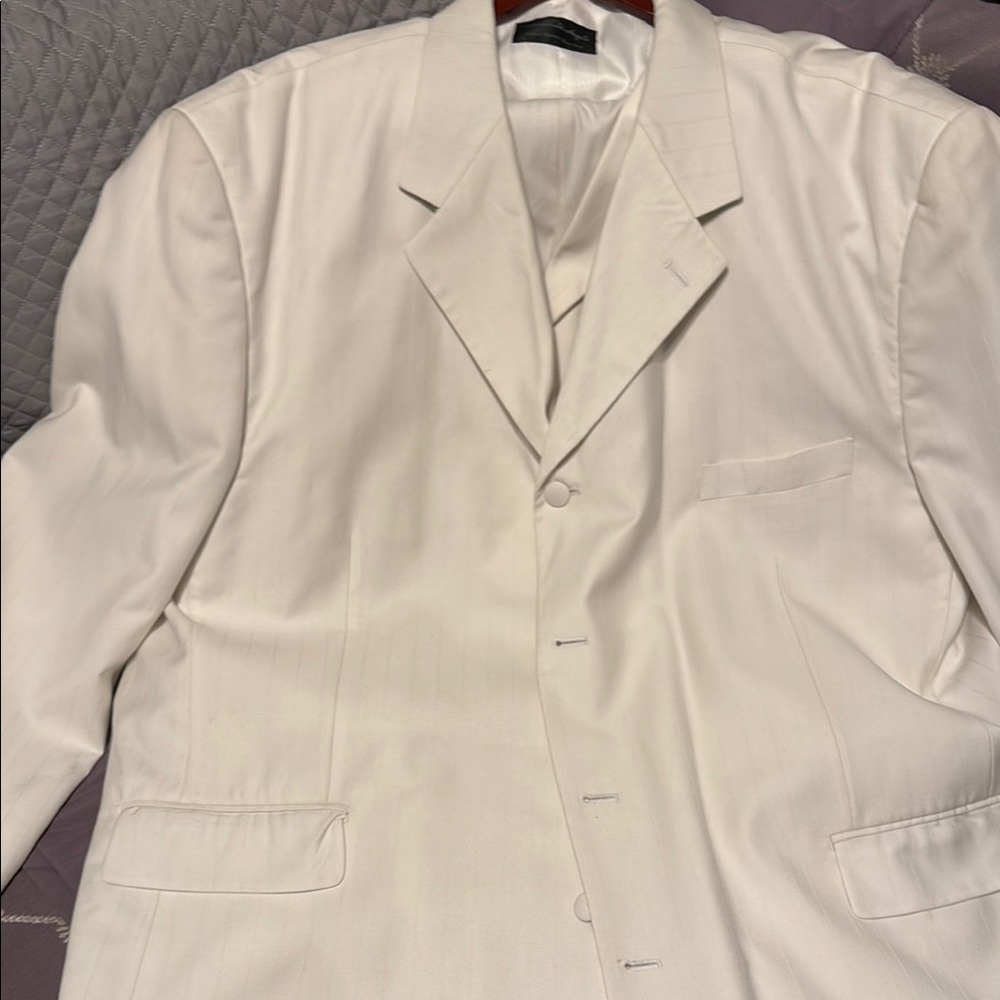 Classic White Men's Blazer